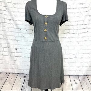 NW0T Ribbed knit babydoll dress square neck Just fab XXL